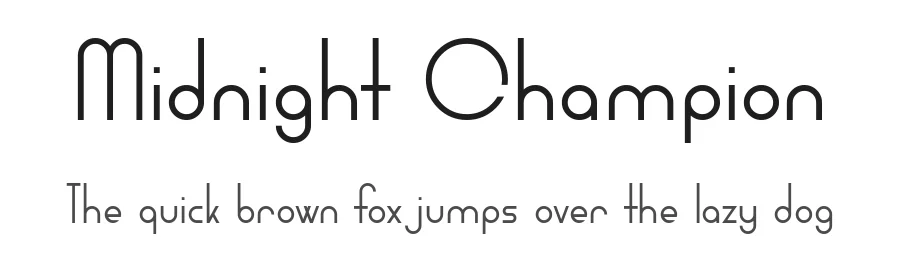 Midnight Champion by Chequered Ink — Decorative Font