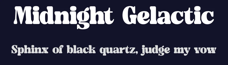 Midnight Gelactic by Letterena Studios — Decorative Font — thumbnail 2