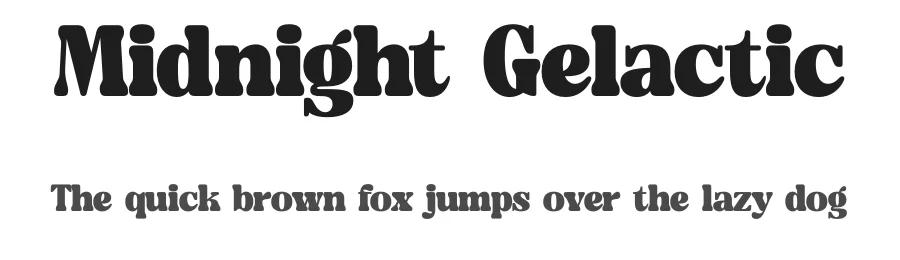 Midnight Gelactic by Letterena Studios — Decorative Font
