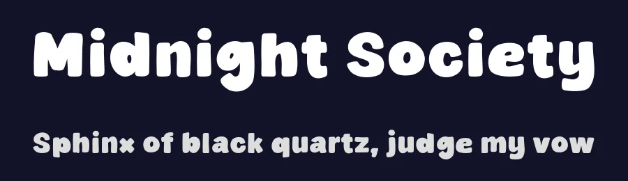 Midnight Society by MJType — Decorative Font — thumbnail 2