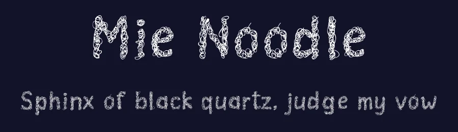 Mie Noodle by Royaltype — Decorative Font — thumbnail 2