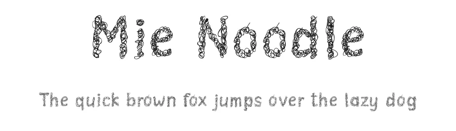 Mie Noodle by Royaltype — Decorative Font