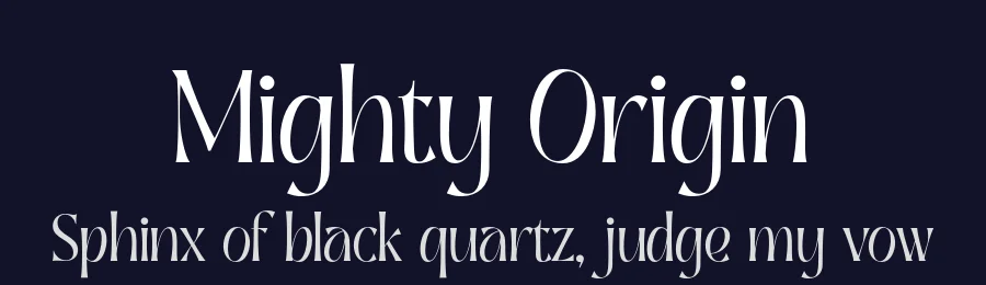 Mighty Origin by Handpik — Serif Font — thumbnail 2