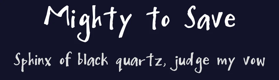 Mighty to Save by Kimberly Geswein — Script Handwritten Font — thumbnail 2