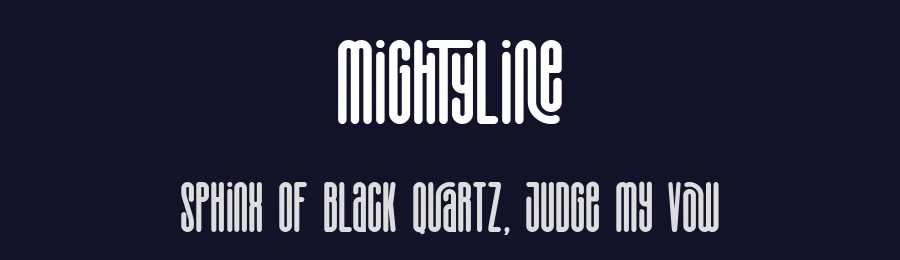 Mightyline by Linecreative — Decorative Font — thumbnail 2