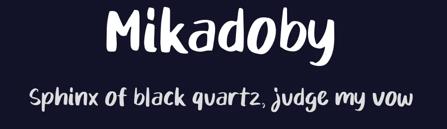 Mikadoby by D&K Project — Decorative Font — thumbnail 2