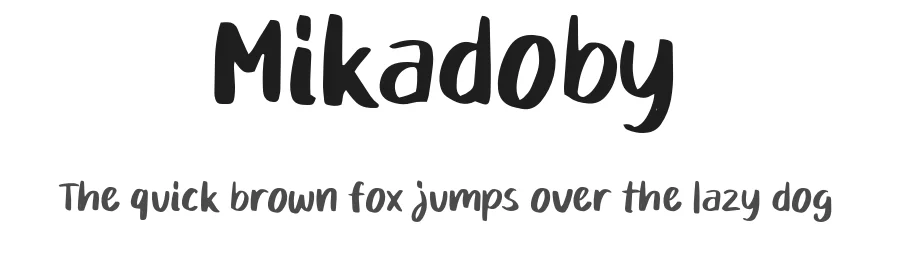 Mikadoby by D&K Project — Decorative Font