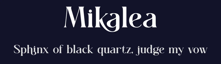 Mikalea by Muflieart — Serif Font — thumbnail 2