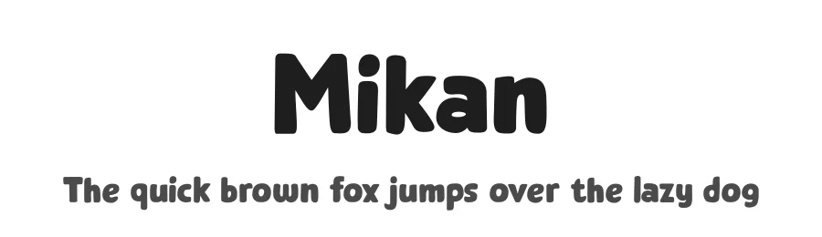 Mikan by Hanoded — Decorative Font