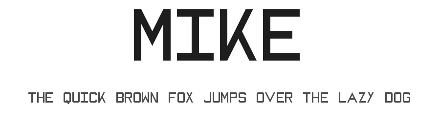 Mike by Geronimo Font Studios — Sans Serif Font