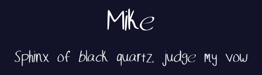 Mike by Michael Esposito — Script Handwritten Font — thumbnail 2