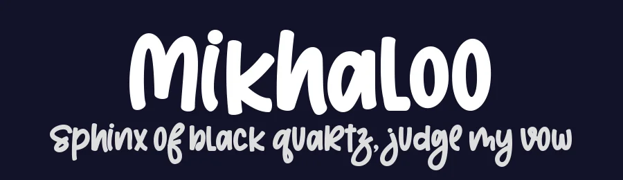 Mikhaloo by Letterara — Decorative Font — thumbnail 2