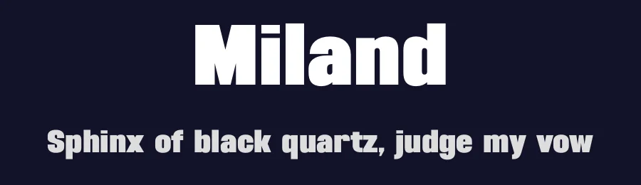 Miland by BrandSemut — Sans Serif Font — thumbnail 2