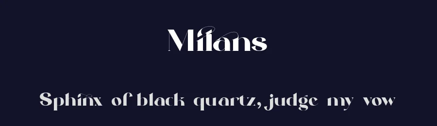 Milans by Penatic Studio — Decorative Font — thumbnail 2