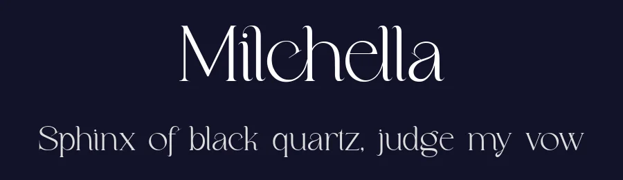 Milchella by Ronny Studio — Serif Font — thumbnail 2