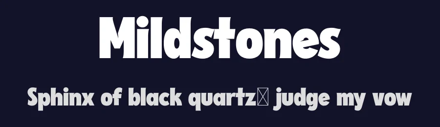 Mildstones by Ikiiko Type — Sans Serif Font — thumbnail 2