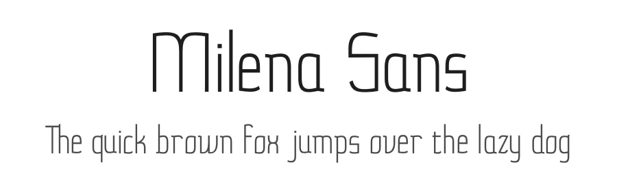 Milena Sans by Milena Gajovic — Sans Serif Font