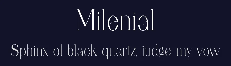 Milenial by Alfin Ridhowi — Serif Font — thumbnail 2