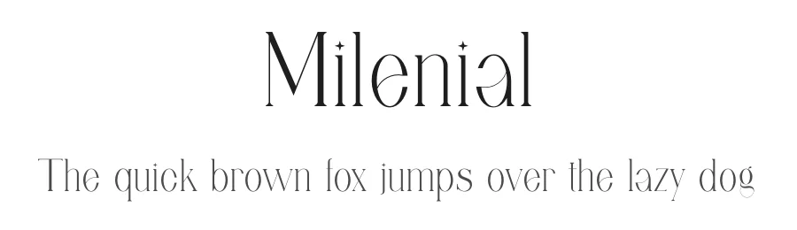 Milenial by Alfin Ridhowi — Serif Font