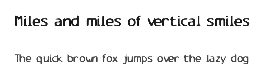 Miles and miles of vertical smiles