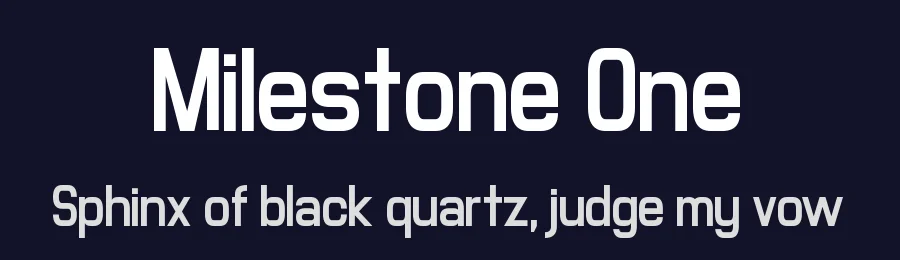 Milestone One by Chequered Ink — Sans Serif Font — thumbnail 2