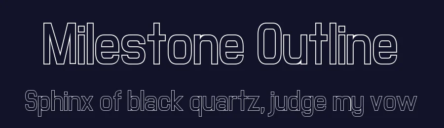 Milestone Outline by Chequered Ink — Sans Serif Font — thumbnail 2