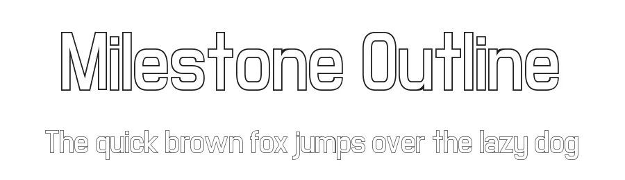 Milestone Outline by Chequered Ink — Sans Serif Font