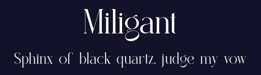 Miligant by Slide Shoot Type — Serif Font — thumbnail 2