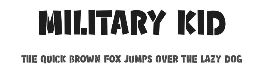Military Kid by Tokokoo Studio — Decorative Font