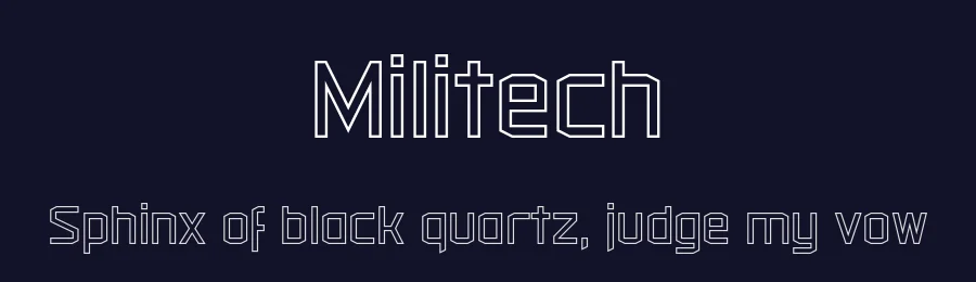 Militech by Adam Rucki — Display Font — thumbnail 2