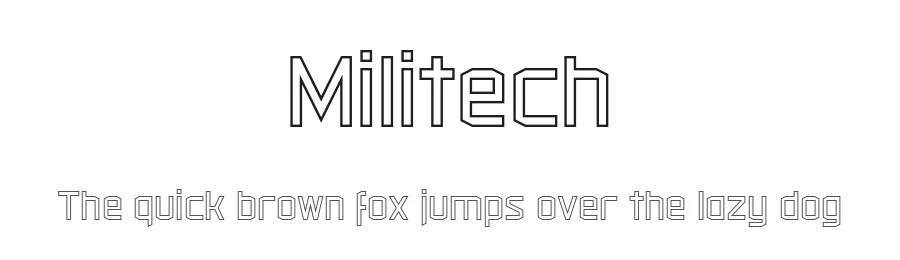 Militech by Adam Rucki — Display Font
