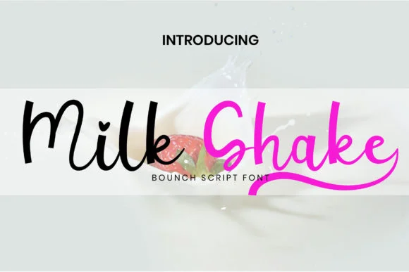 Milk Shake Font by khafalab