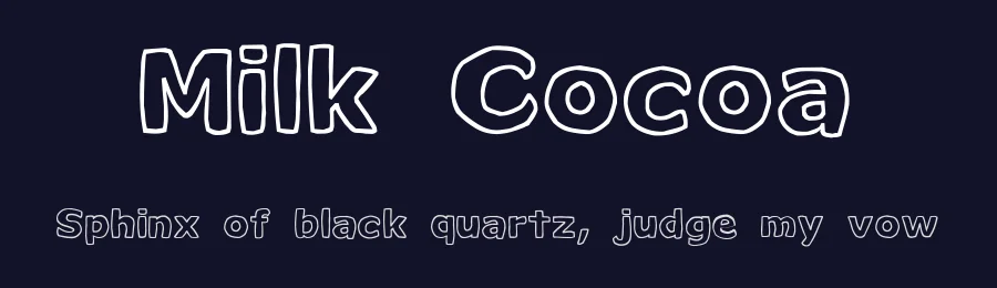 Milk Cocoa by sRB-Powers — Decorative Font — thumbnail 2