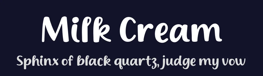 Milk Cream by MJType — Decorative Font — thumbnail 2
