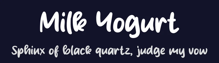 Milk Yogurt by Origin Type — Script Handwritten Font — thumbnail 2