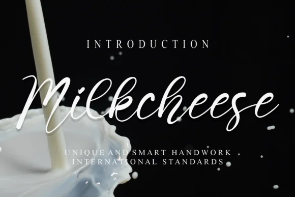 Milkcheese Font by Misterletter.co — Script Handwritten Font