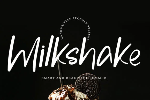 Milkshake Font by FreshTypeINK by FreshTypeINK — Script Handwritten Font
