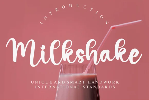 Milkshake Font by Misterletter.co by Misterletter.co — Script Handwritten Font