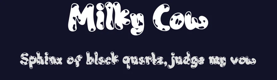 Milky Cow by Wellscript Studio — Decorative Font — thumbnail 2