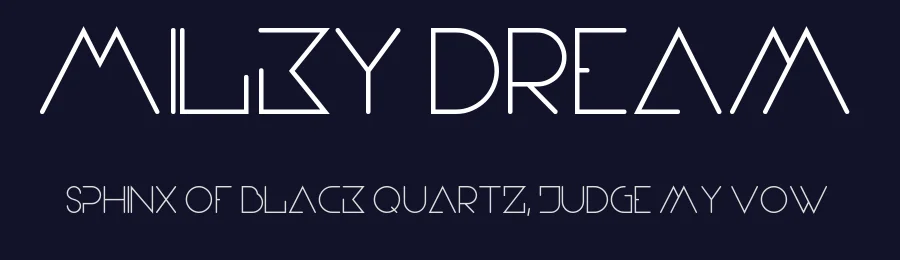 Milky Dream by Alex Haigh — Sans Serif Font — thumbnail 2