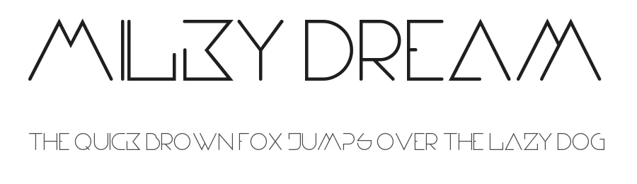 Milky Dream by Alex Haigh — Sans Serif Font