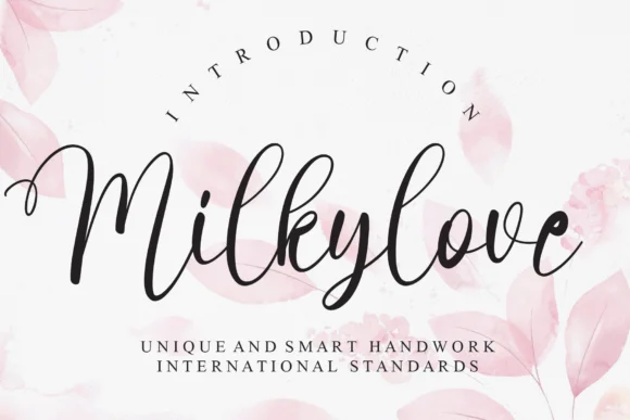 Milkylove Font by Misterletter.co — Script Handwritten Font