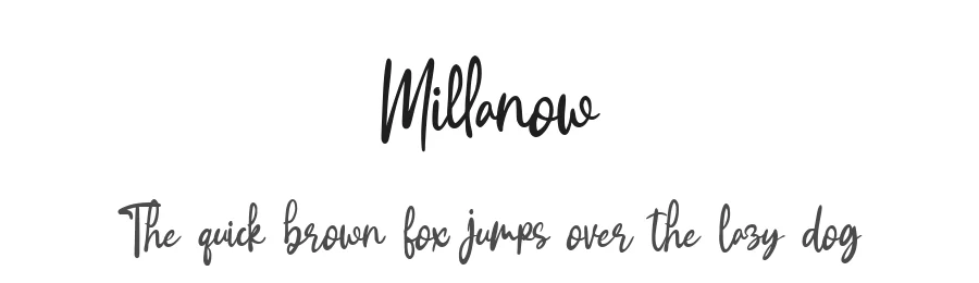 Millanow by MikroType Std — Script Handwritten Font