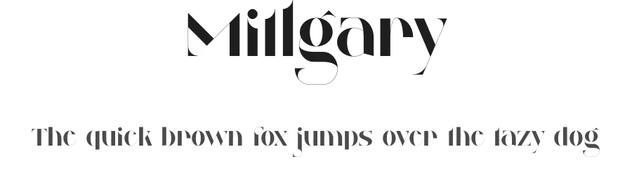 Millgary by StudioinBry — Sans Serif Font