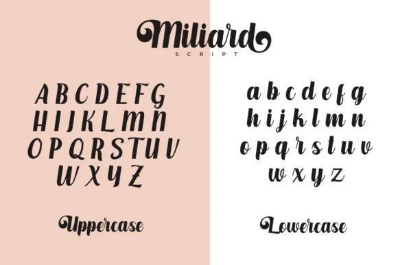 Milliard Script Font by Debut Studio — Script Handwritten Font — thumbnail 5