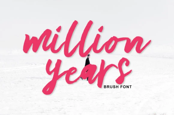 Million Years Font by masinong — Script Handwritten Font