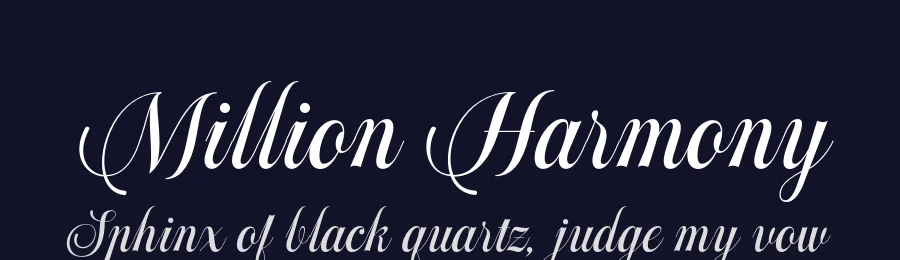 Million Harmony by Handpik — Script Handwritten Font — thumbnail 2