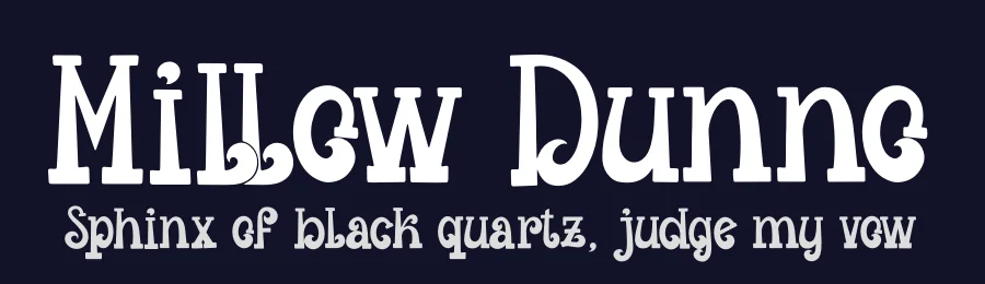 Millow Dunno by Denustudios — Decorative Font — thumbnail 2