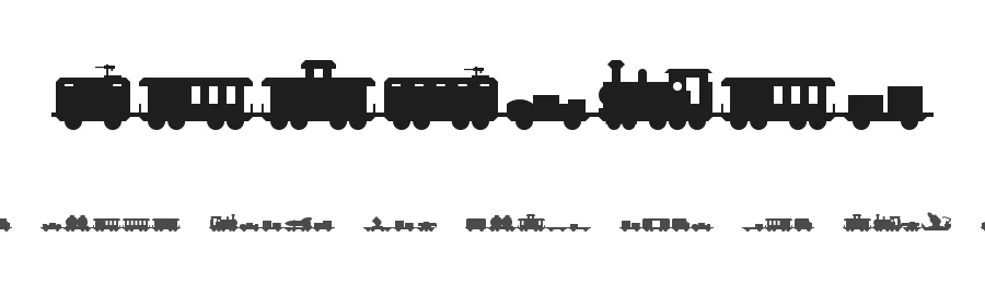 MilTrain by Tom Mouat — Dingbats Font