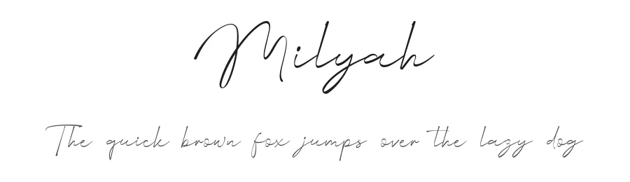 Milyah by Alit Design β Script Handwritten Font